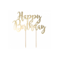 Preview: Cake Topper Happy Birthday Gold